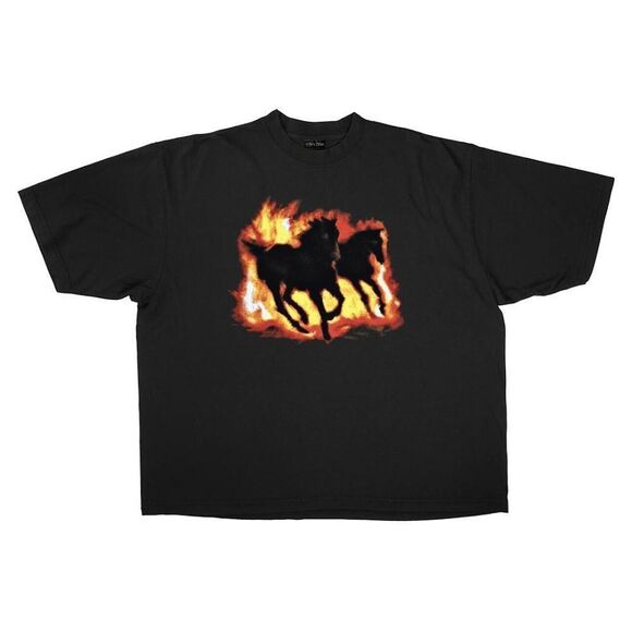 Zypher Stallions Tee 100% Heavyweight USA Cotton High fidelity 6 Color Simulat